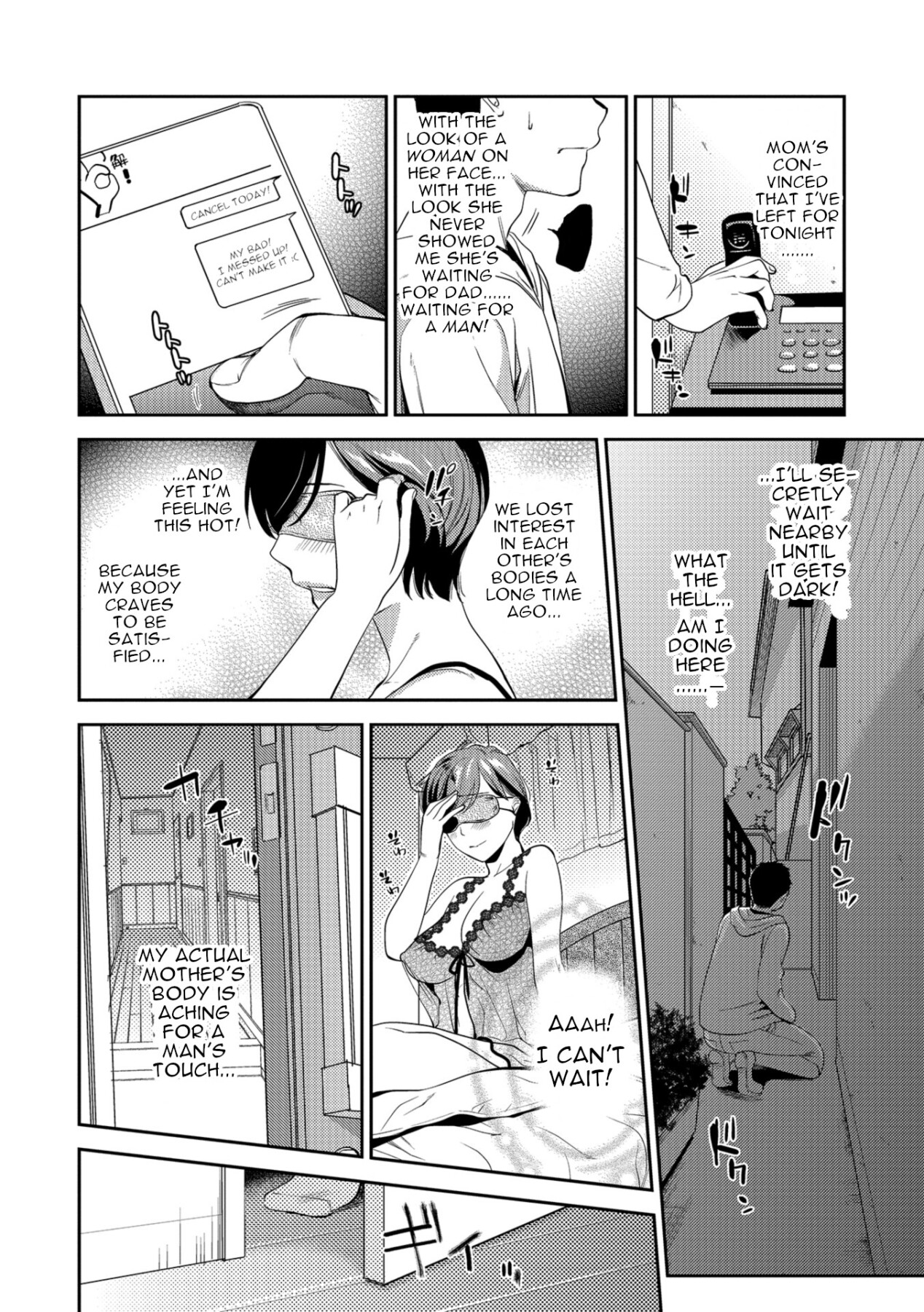 Hentai Manga Comic-Blindfolded, Lewd Mother-Read-6